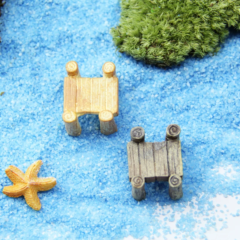 Миниатюрная фигурка растения синяя лодка бамбуковый плот Парусный горшок