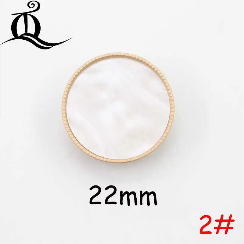 No2 22mm gold 17-23 мм микс 5 штук красный черный золотой жемчуг металлические пуговицы цвет куртка рубашка свитер пуговицы пальто Пуговицы p11 - Цвет: No2 22mm gold