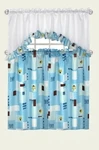 3 шт. набор кухонных занавесок из микрофибры с принтом фруктов|kitchen curtains fruit|curtain