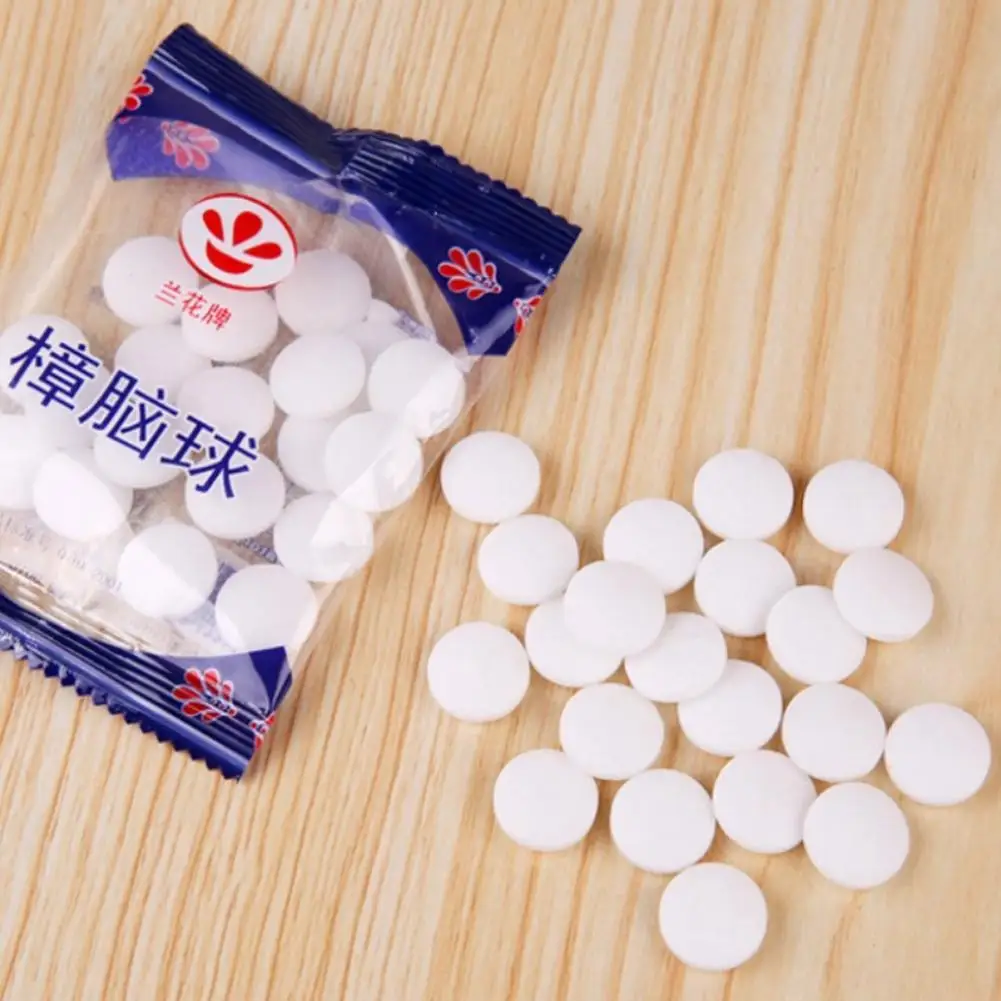 2 шт. Camphor Mothballs нафталиновые шарики моли шары для туалета шкафы книги тканевые