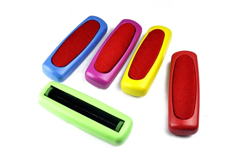 

1PC Magic Dust Brush Pet Hair Remover Double Sides Anti-static Hair Brush Clothes Lint Sticking Roller OK 0152