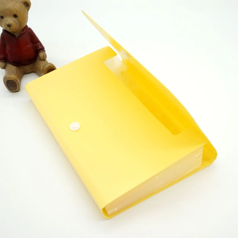 1 шт. Пластиковые конфеты цвет мешок архива Расширение бумажник билл папку