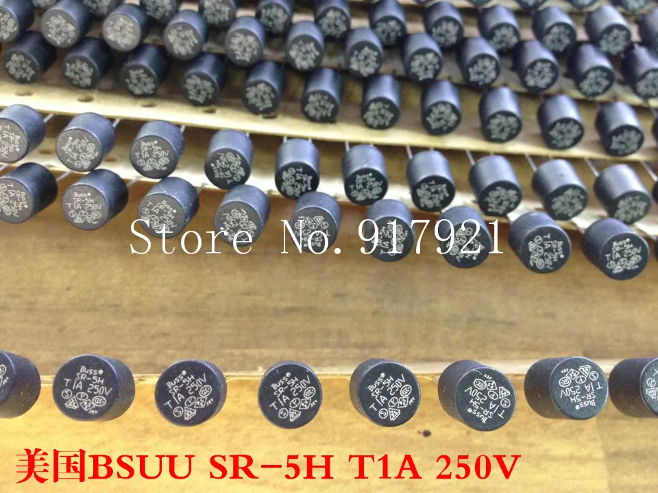 

[ZOB] The United States Bussmann BUSS SR-5H T 1A250V round slow fuse tube 8X8 insurance --200pcs/lot