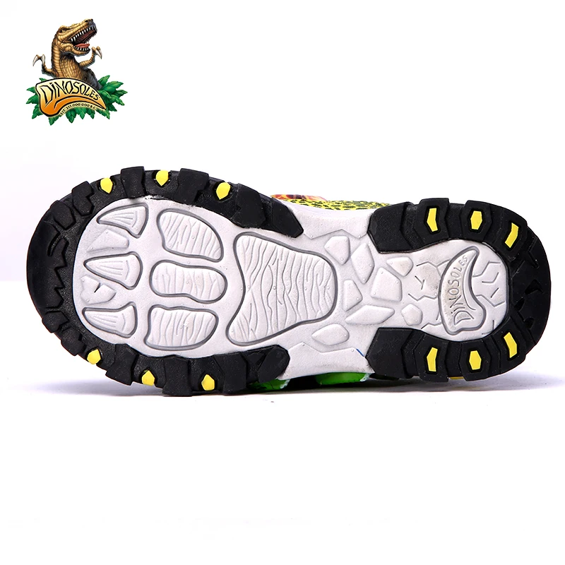 2018 Children led shoes Spring Autumn breathable 3D Dinosaur sneakers boys light up sport size 27-34# |