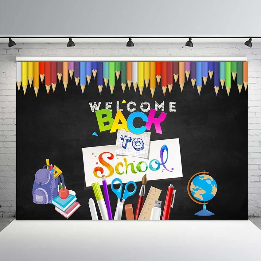 Фон для фотосъемки с изображением Back To School доске образования детей фон