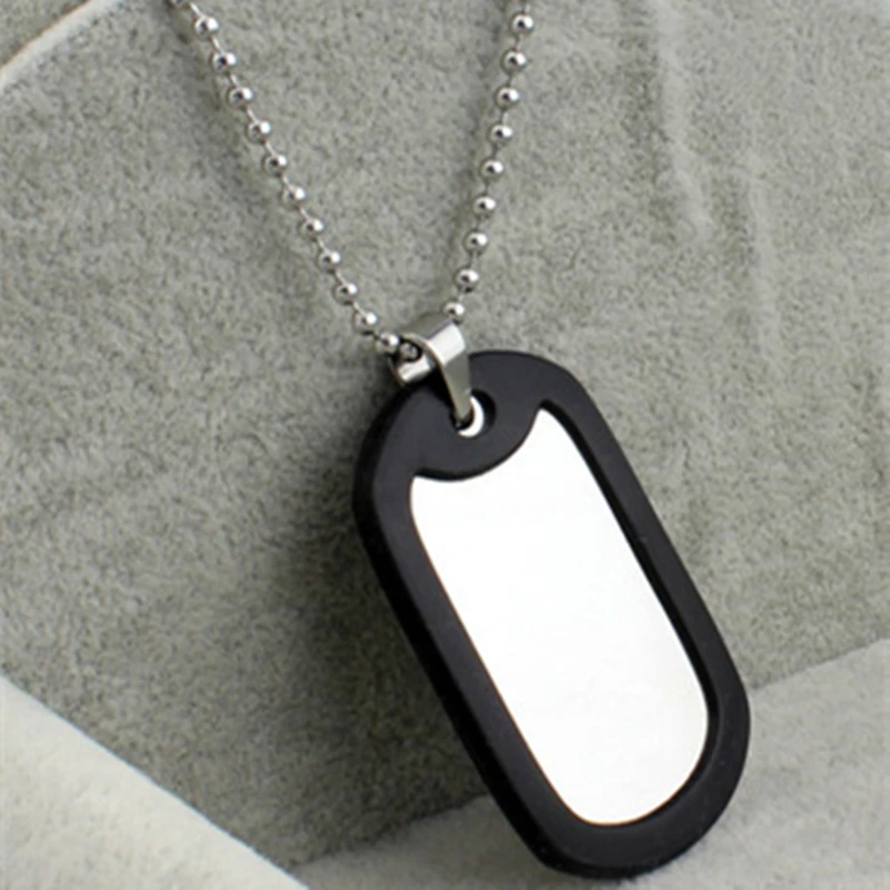 Военная Подвеска для собаки из нержавеющей стали зеркальная полированная