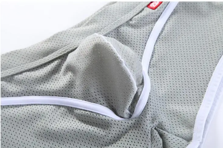 Мужские сексуальные сетчатые боксеры шорты дышащее нижнее белье Wangjiang|mesh boxer