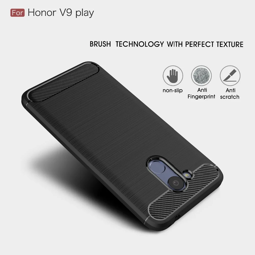 Zuoyiki чехол для телефона углеродного волокна матовый ТПУ Нескользящие Huawei Honor 5X 5C 6X