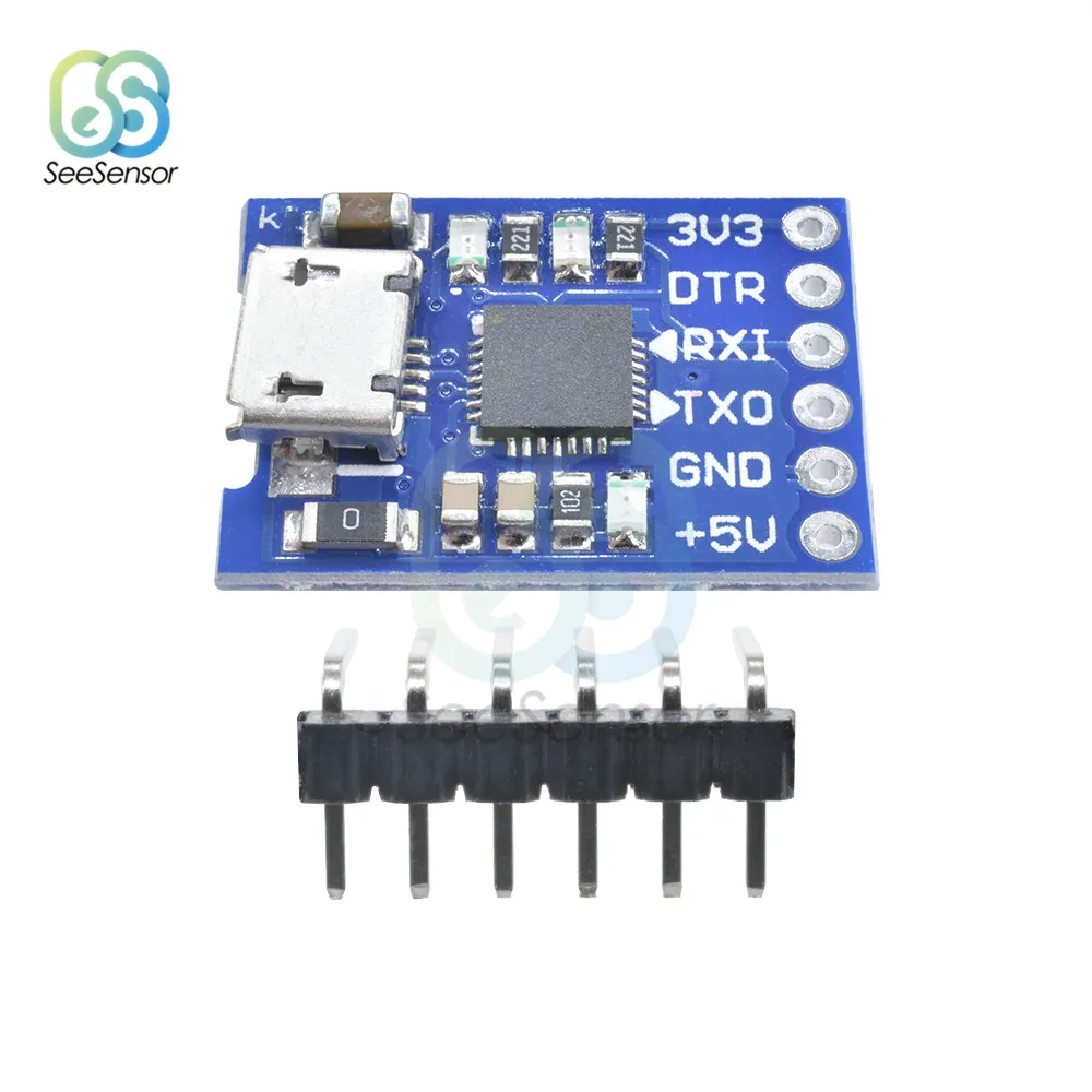 Модуль адаптера Micro USB CP2102 от 2 0 до UART TTL 6-контактный последовательный