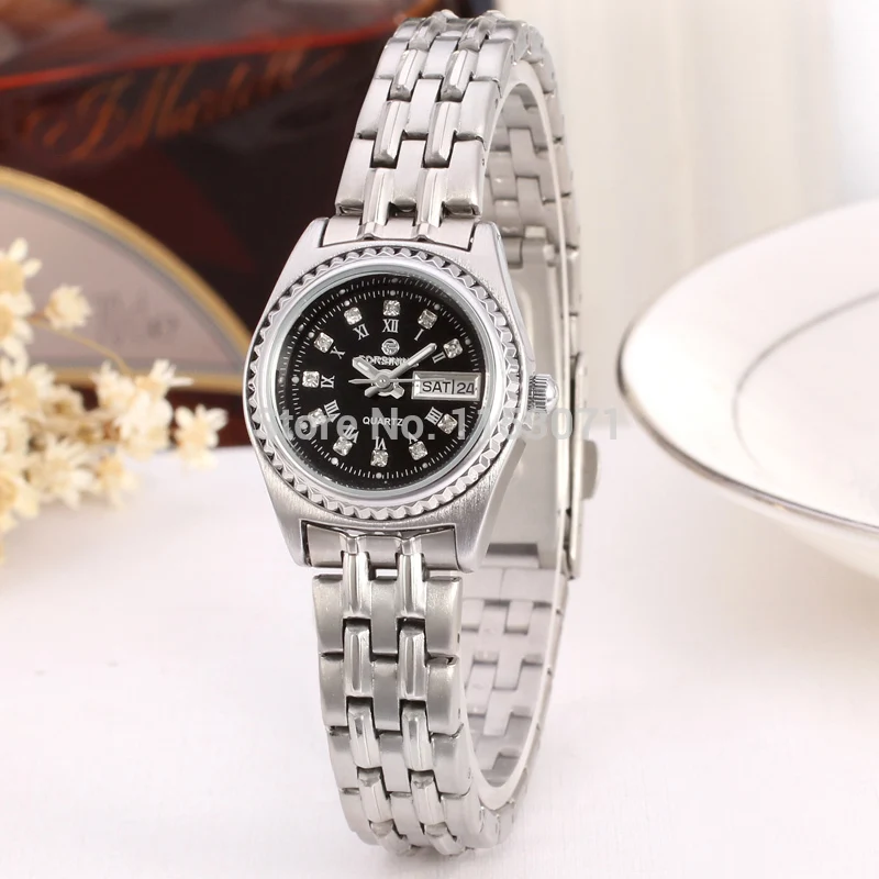 Forsinig женские кварцевые часы прочная Автоматическая нержавеющая сталь браслет