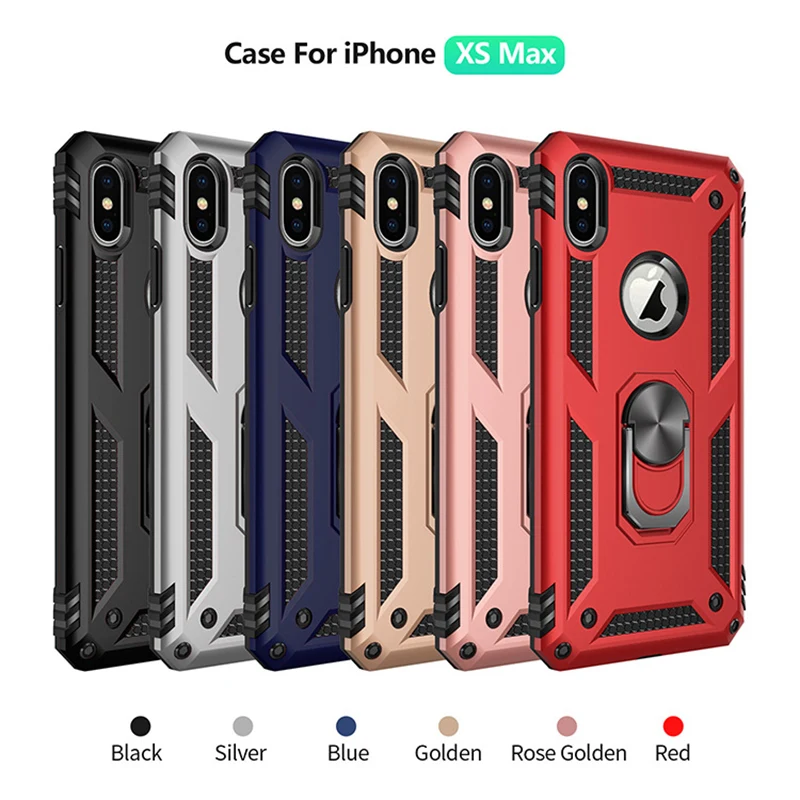 Бронированный чехол для iPhone 11 Pro Max 7 8 противоударный Plus X XR XS чехол-подставка
