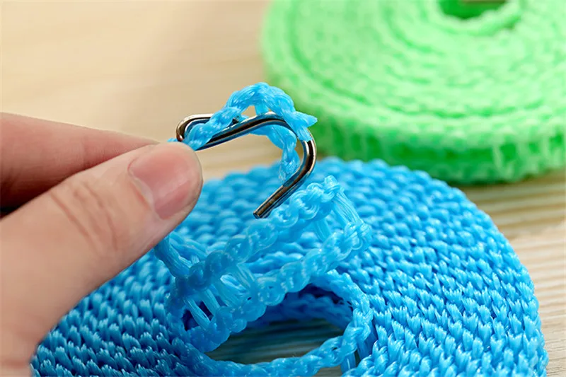 Пластиковая веревка для одежды подвесная 5 м 3 | Дом и сад