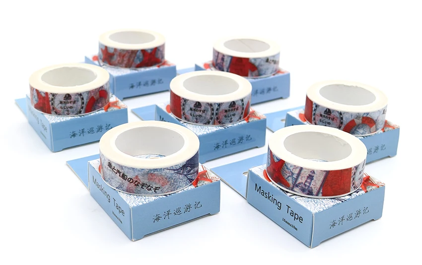 Коробка посылка круиз океан лента Washi клейкой ленты декоративные Скрапбукинг