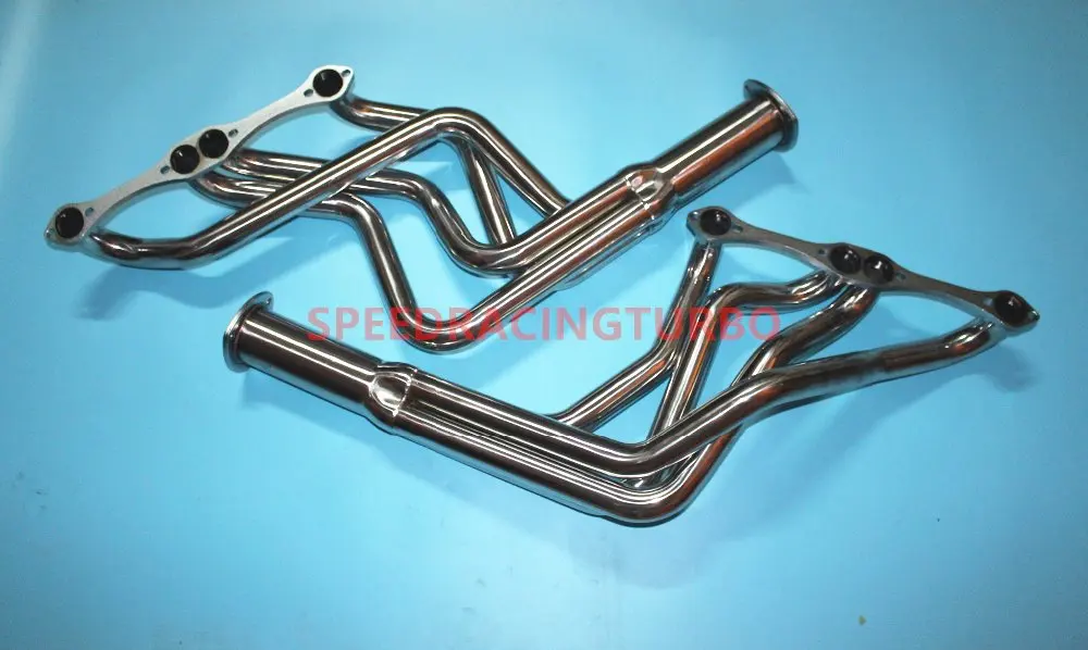 Новые 1964-89 CHEVY длинные трубчатые коннекторы, полированные, SBC, IMPALA, BEL AIR, CAMARO