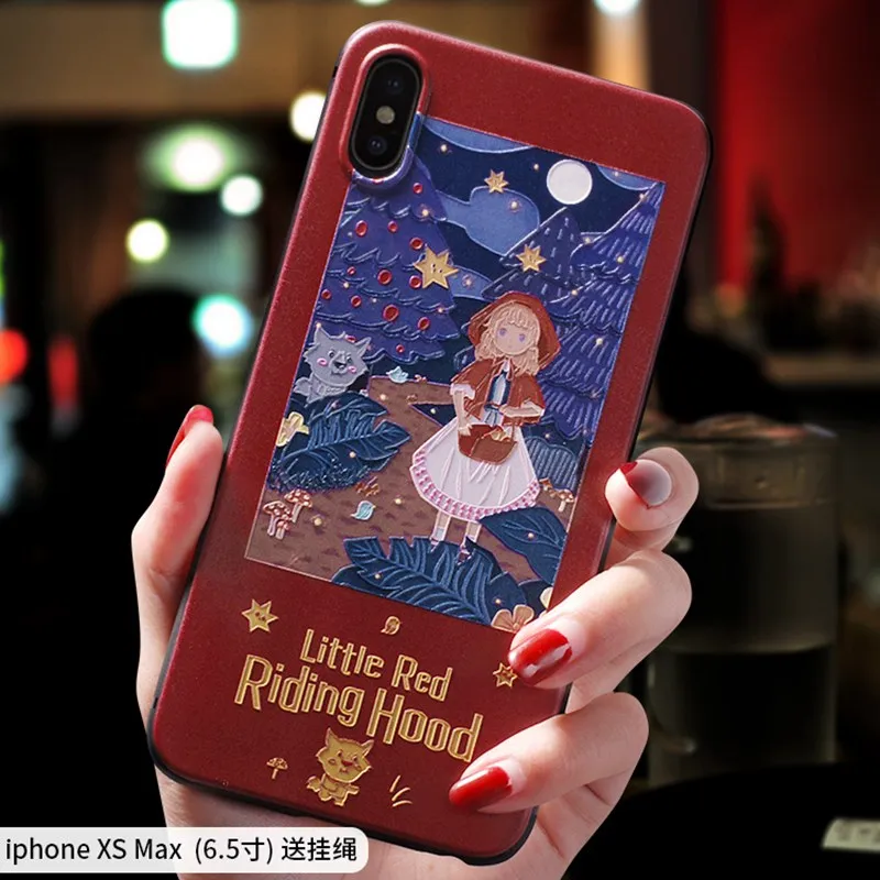 Чехол с тиснением для Iphone 11 PRO MAX XS X XR 7 8 Plus 6 6S PLUS |