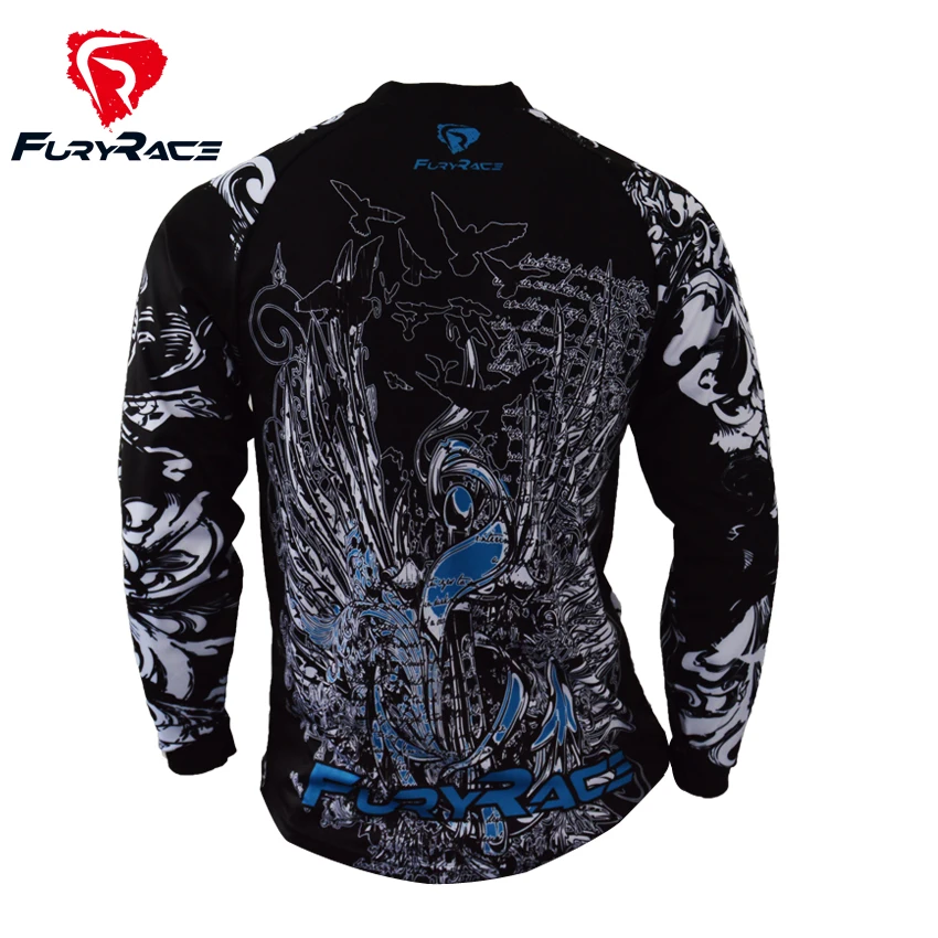 Fury Race Bike Bicycle Jerseys Men Motorcycle Motocross DH Downhill Jersey Black MTB Shirts Cycling Wear Ciclismo Clothing Roupa | Спорт и