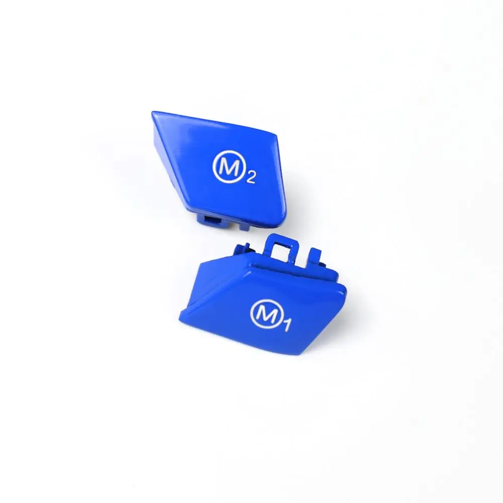 1 пара кнопка переключения на рулевое колесо для BMW M3 M4 F80 F82 F83 Blue|Лепнина