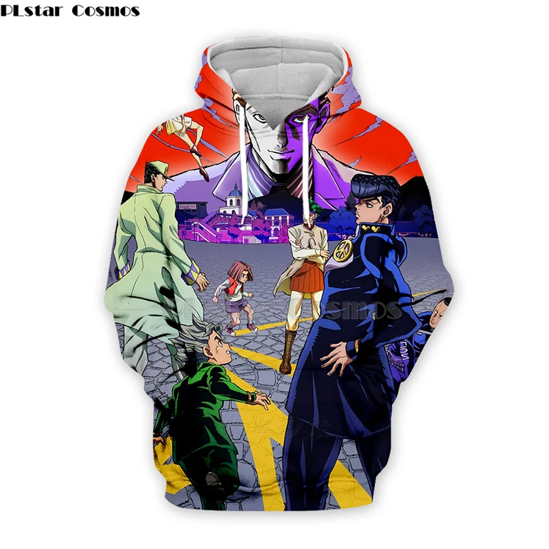 PLstar Cosmos JoJo Необычные Приключения Смешные 3d толстовки мужчины/женщины Япония