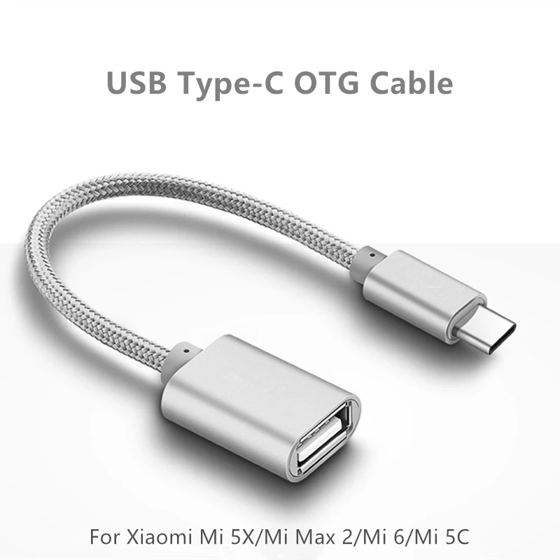 Кабель Baiscxst usb type C к USB OTG адаптер для Xiaomi mi 5x/mi Max 2/mi 6/mi 5C type-c кабель зарядки данных |