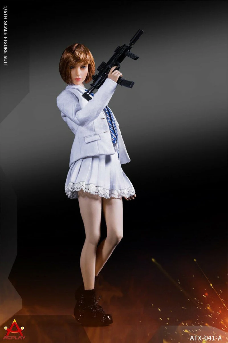Коллекция 1/6 года, сексуальный костюм ACPLAY 1/6 ATX041, комплект одежды для девочек, костюм, кожаный комбинезон, фигурка, модель для женщин, фигурка, игрушка в подарок