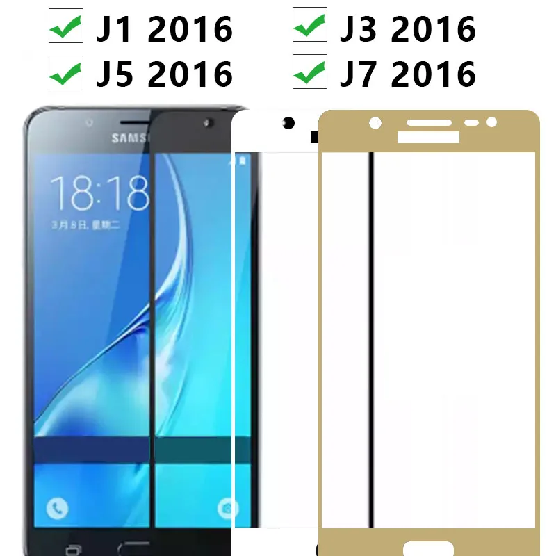 Защитное стекло для Samsung J1 2016 6 J3 J5 J7 J 1 3 5 7 закаленное Защита экрана на Galaxy 1j 3j 5j 7j