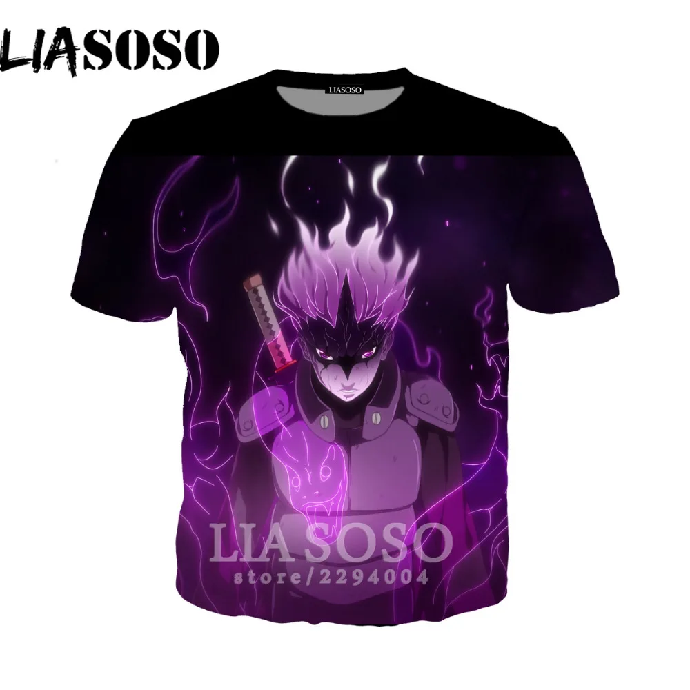 LIASOSO Ninjia Naruto BorutoT футболка аниме Акацуки Какаши Гаара Хокаге Учиха Итачи Саске для
