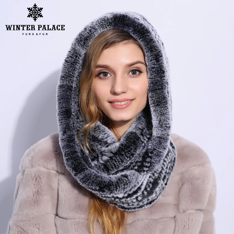 Натуральный мех шляпа Шапка женская осень зима Женский шарф теплая шапка шлем