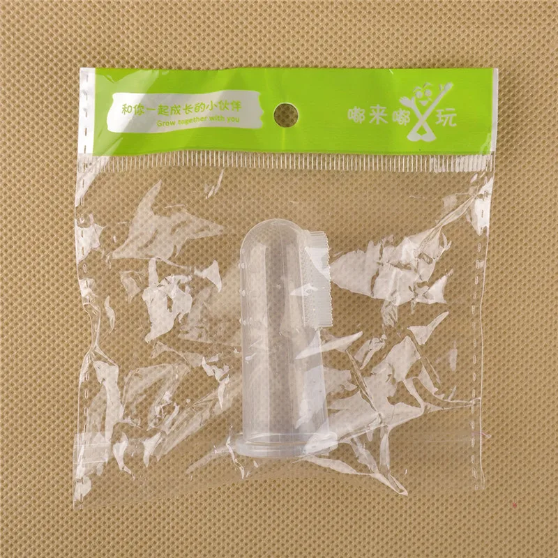 Мягкая безопасная Силиконовая зубная щетка для ухода за ребенком Детская