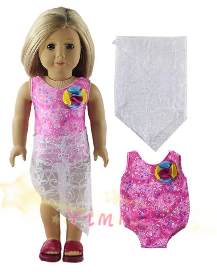 5 комплектов кукольной одежды для 18 дюймов американские куклы купальные костюмы
