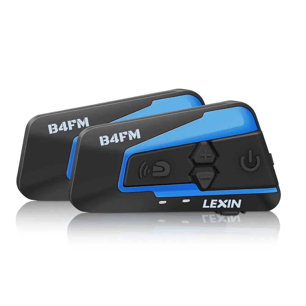 Lexin 2 шт. шлем Bluetooth гарнитура мотоцикл домофон для 4 гонщиков говорящий с fm-радио мото гарнитура intercomunicador B4FM