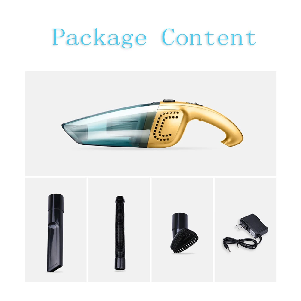 120 Вт Портативный перезаряжаемый беспроводной ручной пылесос влажный сухой для