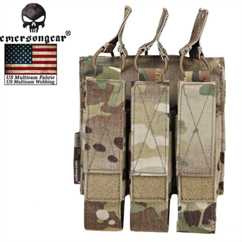 Emerson страйкбол охотничий Тактический модульный MOLLE с тройным открытым верхом SMG Mag