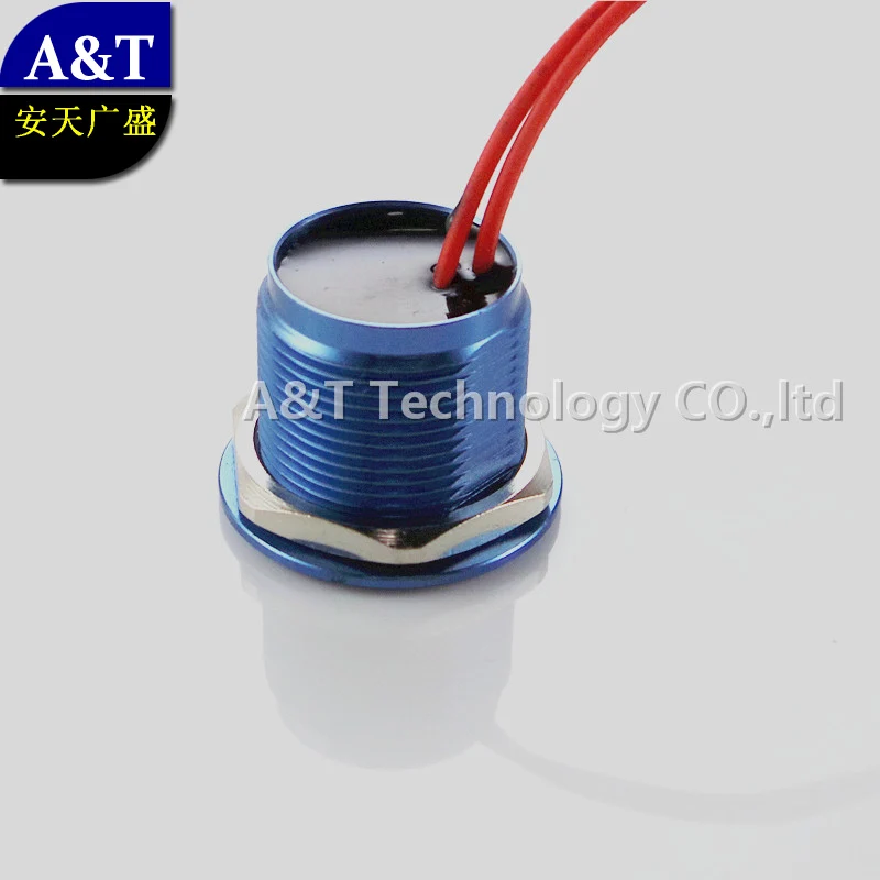 Бесплатная доставка 60 шт./лот 22 мм синий цвет металлический антивандальный пьезо