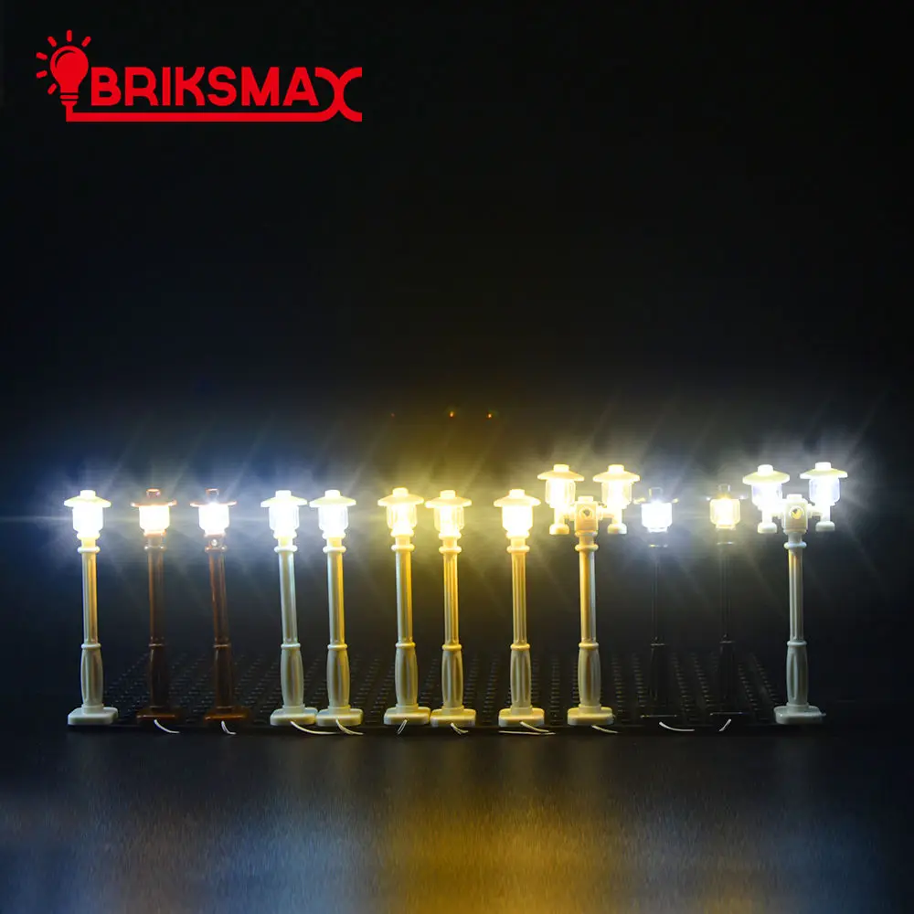 СВЕТОДИОДНЫЙ Набор уличных ламп BRIKSMAX могут украшать все строительные блоки