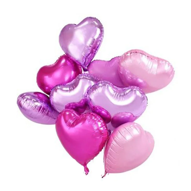 12 шт. 18 дюймов Звездные воздушные фольгированные шары BabyShower Globos сердце Гелиевый шар на день рождения 1 вечерние принадлежности Свадебные украшения