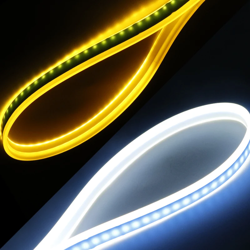 Автомобильные DRL светодиодный дневные ходовые огни Поворотная сигнальная