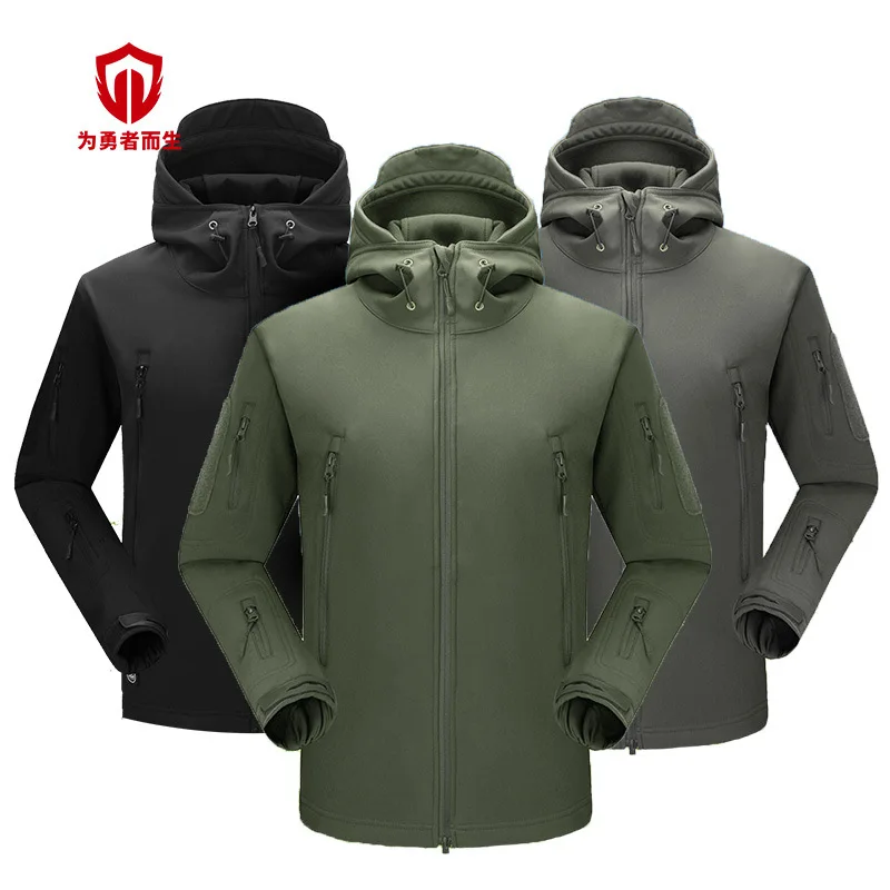 

Military Outdoor Tactical Jackets Waterproof Windbreaker Raincoat Hunting Clothes Army Camouflage softshell coat for men