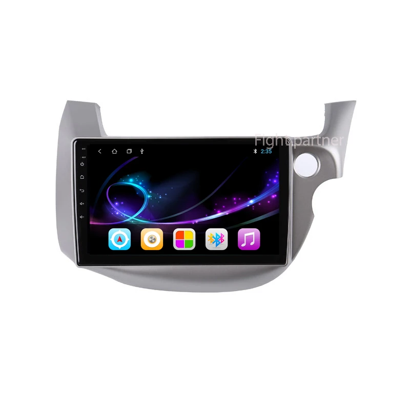 10 &quot2.5D IPS Android 8 1 автомобильный DVD мультимедийный плеер GPS для honda Fit jazz Right driving 2008 2009
