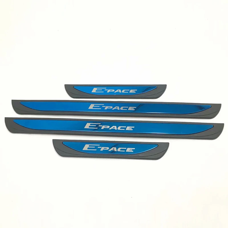 Stainless Steel For Jaguar E-PACE 2017 2018 Door Sill Trim Protectors Guard Cover Car Styling accessories 4pcs | Автомобили и