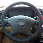 Чехол на руль, прошитый вручную, черный кожаный чехол на руль для Hyundai Elantra Old Elantra 2004 2005 2006 2007 2008 2009 2010 2011