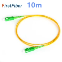 firstfiber 10m sc apc to sc apc g657a fiber patch cable jumper patch cord simplex 2 0mm 3 0mm pvc os2 sm bend insensitive