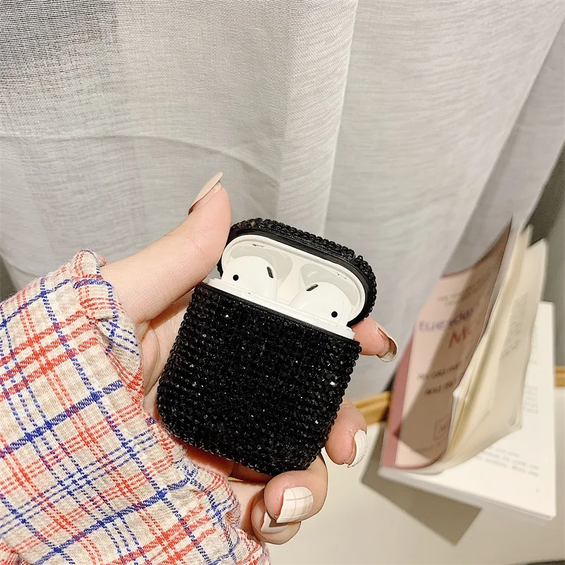 Bling Diamond Bluetooth беспроводной Чехол для наушников Apple AirPods Зарядка Наушники Чехлы