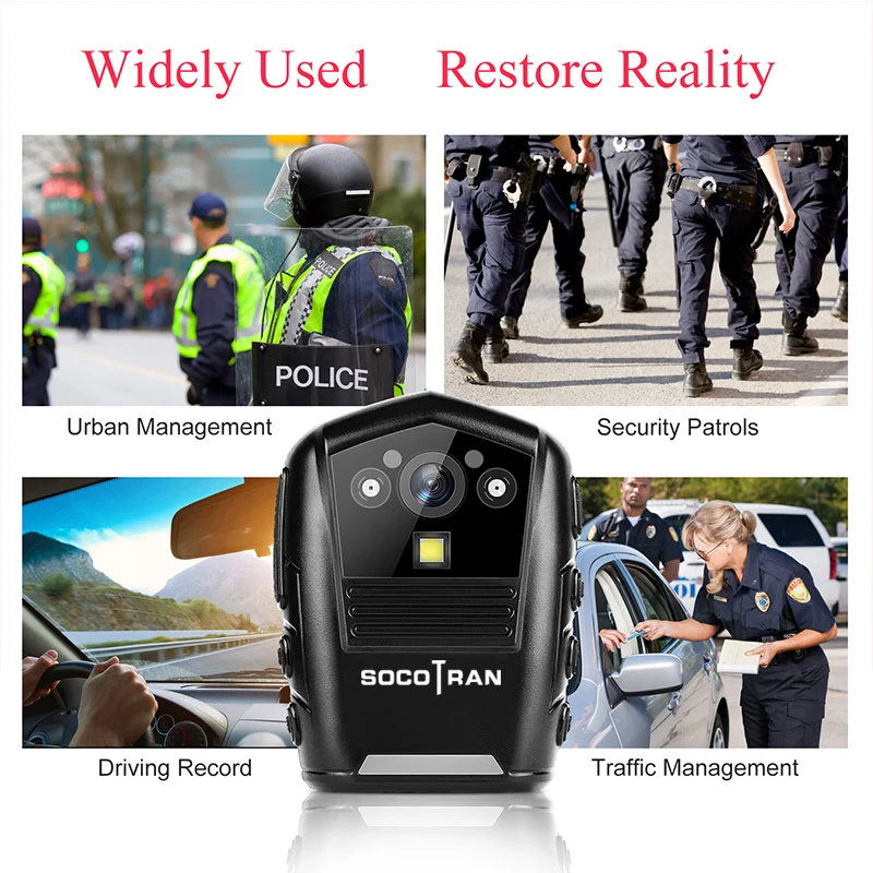 SOCOTRAN DSJ-S8 HD Enforcement Recorder Police Night Vision Body video Security Pocket Police Camera Video Recorder 16GB Memory