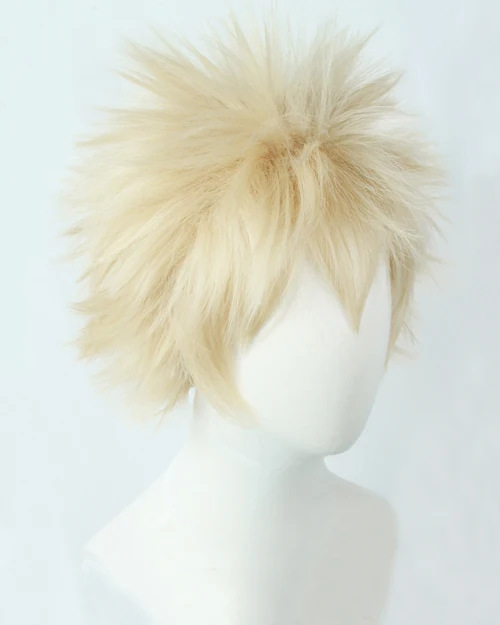 My Boku no Hero Academy Bakugou Katsuki Bakugo короткие льняные светлые термостойкие косплей костюм парик