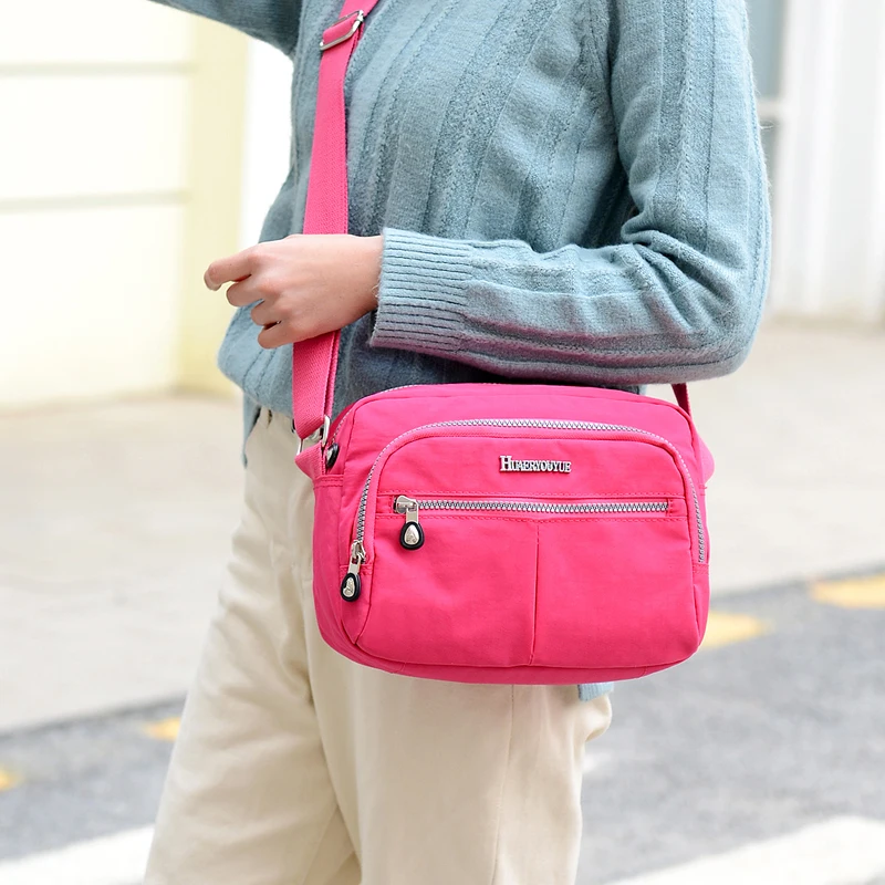 Модная Водонепроницаемая нейлоновая Женская сумка через плечо высокого