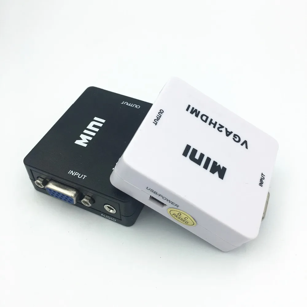 Мини адаптер 1080P VGA HDMI VGA2HDMI конвертер разъем с аудио для ПК ноутбука проектора