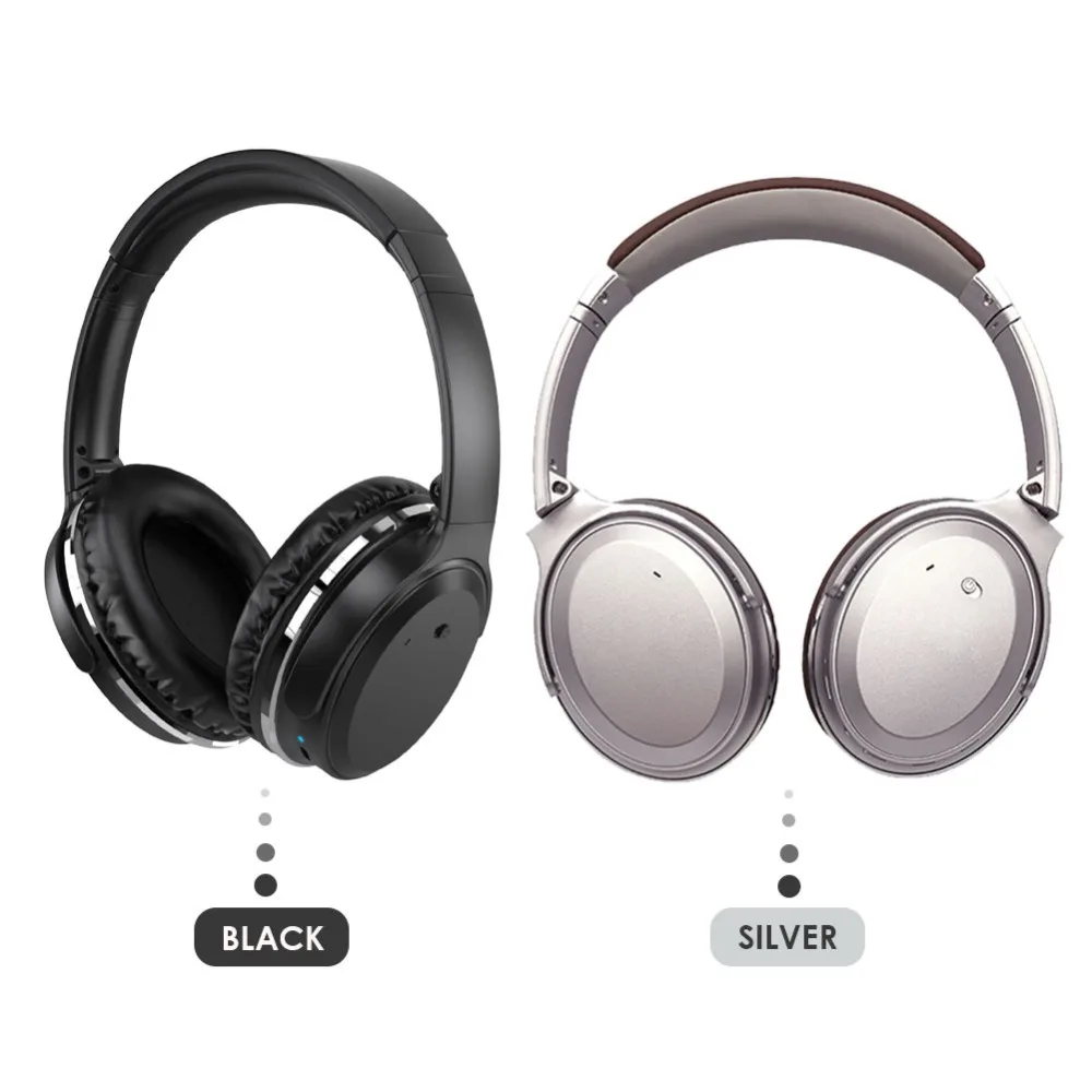 

New ANC Active Noise Cancelling Bluetooth Headphones V4.1 Wireless Headphones HiFi Deep Bass Stereo Wireless+Wired Headset