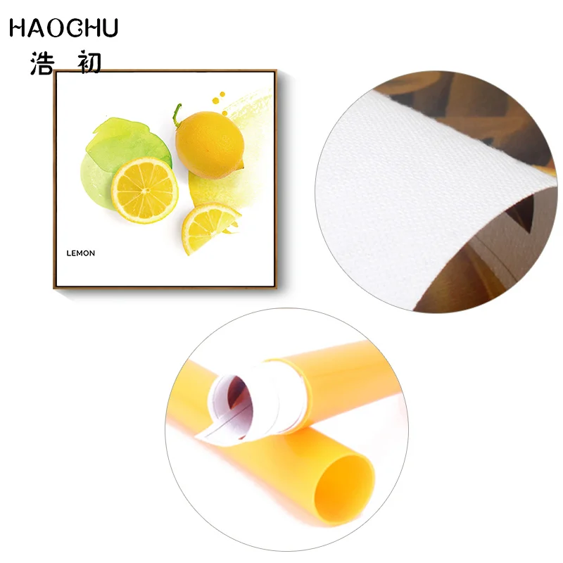 HAOCHU Европейская абстрактная Геометрическая Картина на холсте цветная линия