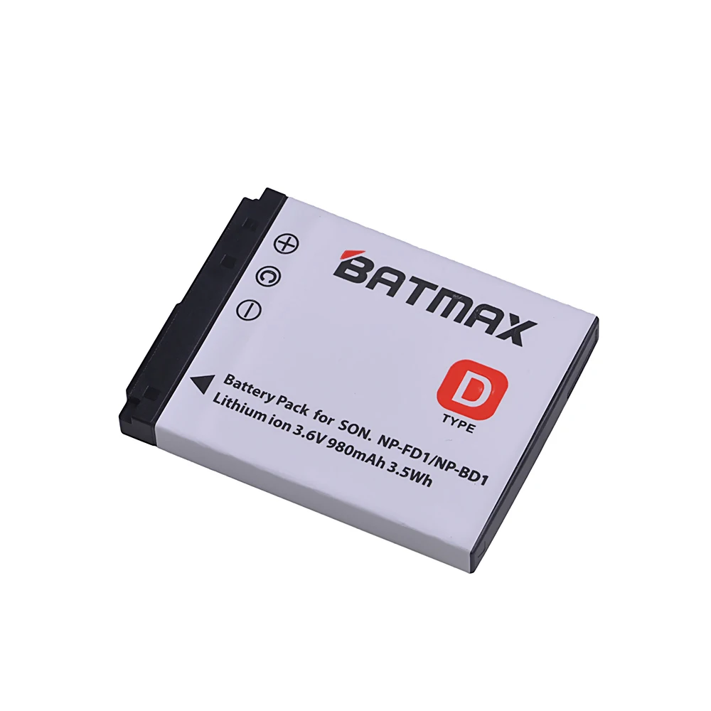 Внешняя Аккумуляторная Батарея Batmax 2 шт. 980 мАч и зарядное устройство с двумя USB