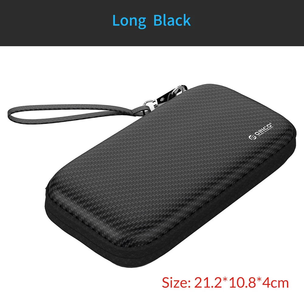 PH-D2 Black ORICO, Жесткий Чехол, внешний аккумулятор, чехол для 2,5 дюймов, жесткий диск, USB кабель, зарядное устройство, внешнее хранилище, HDD, чехол, сумка - Цвет: PH-D2 Black